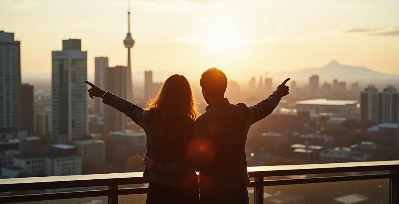 Split view of two Montreal neighborhoods showing different residential property types