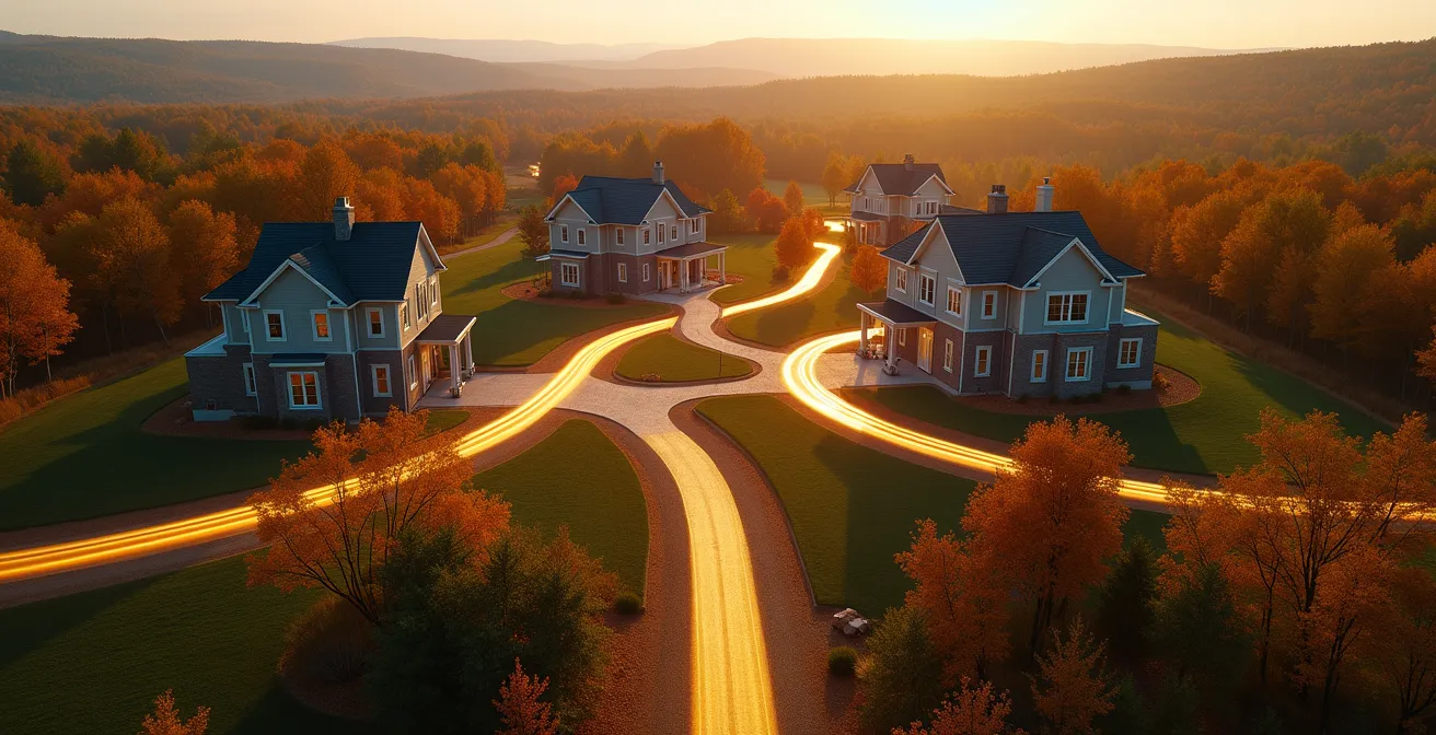 Visual representation of family trust structure for Quebec real estate holdings showing interconnected ownership layers