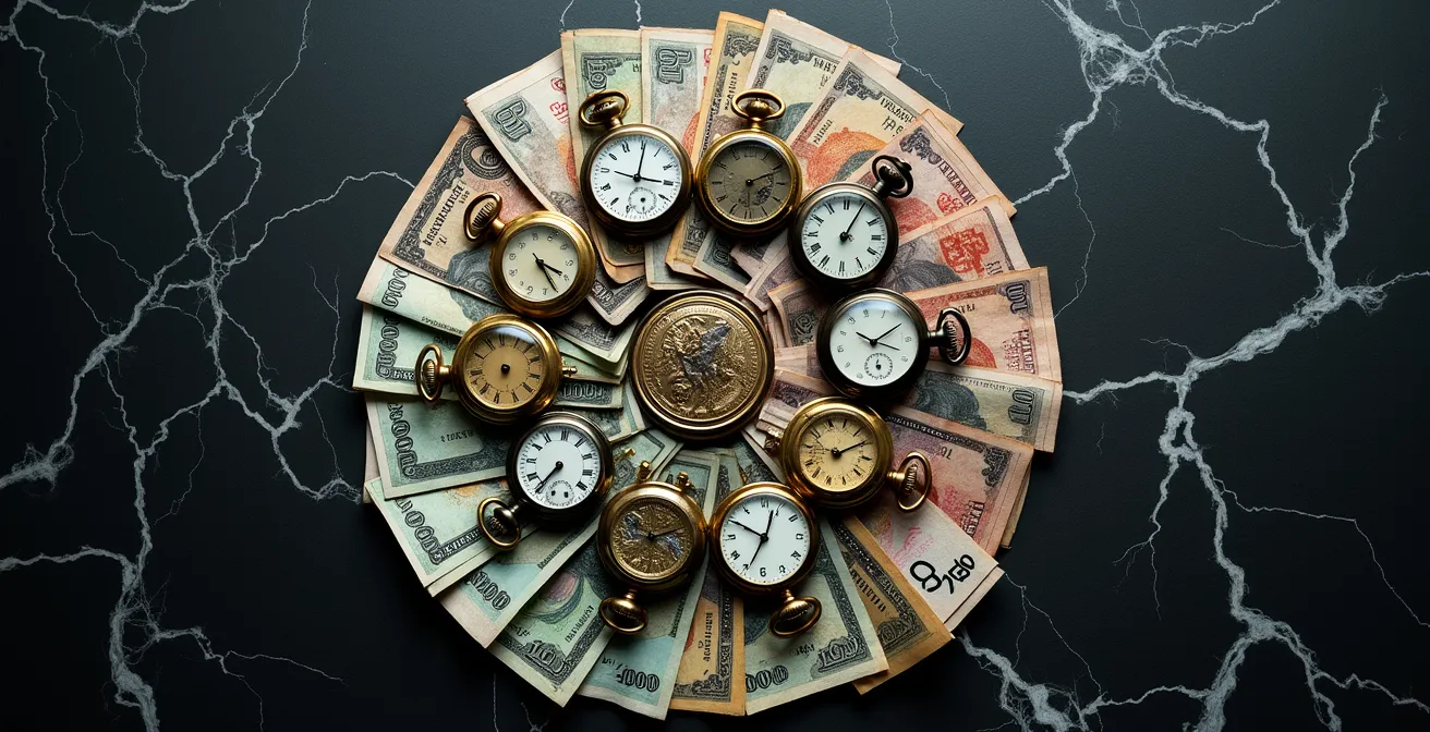 Symbolic representation of time pressure in real estate wire transfers